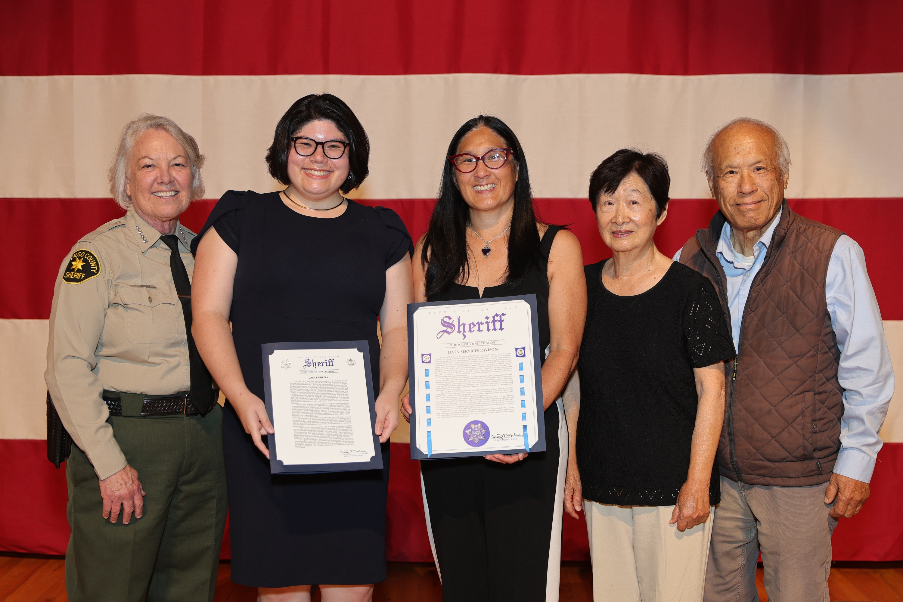 Photo of Family and Sheriff